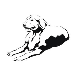 Labrador listed in dogs decals.