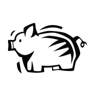 Pig listed in farm decals.