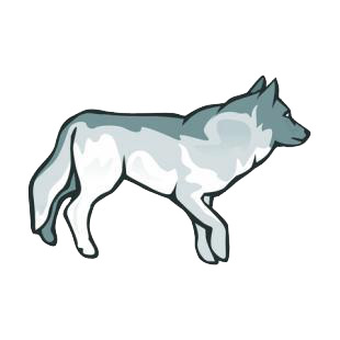 Wolf listed in dogs decals.