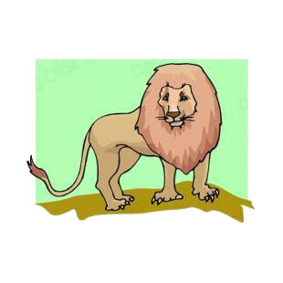 Lion listed in cats decals.