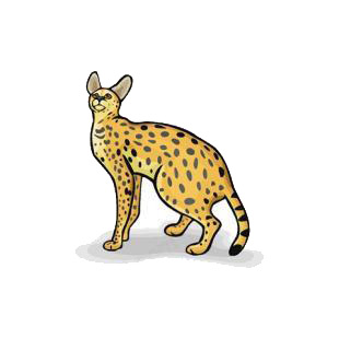 Serval listed in cats decals.