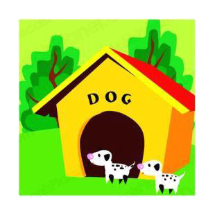 Puppies with dog house listed in dogs decals.