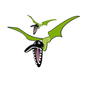 Pterodactyls flying listed in dinosaurs decals.