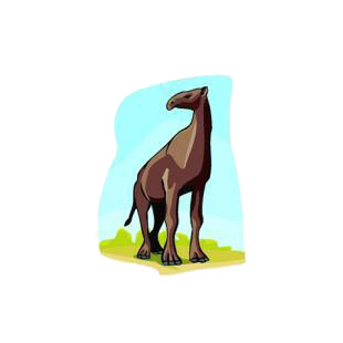 Prehistoric camel listed in dinosaurs decals.