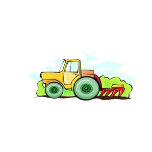 Tractor listed in agriculture decals.