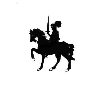 Knight medieval myth listed in fantasy decals.