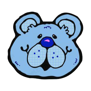 Blue bear face listed in bears decals.