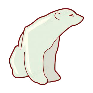 Polar bear listed in bears decals.