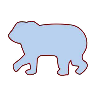 Bear silhouette listed in bears decals.