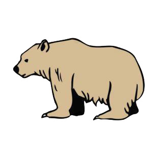 Brown bear listed in bears decals.