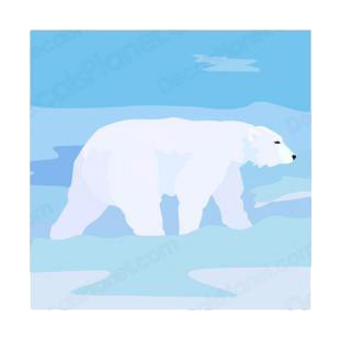 Polar bear listed in bears decals.
