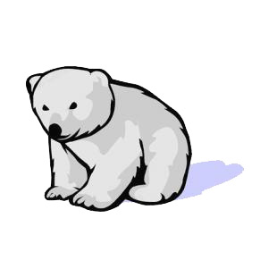 White cub listed in bears decals.