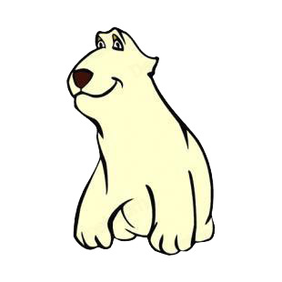 Polar bear cub listed in bears decals.