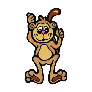 Monkey listed in monkeys decals.