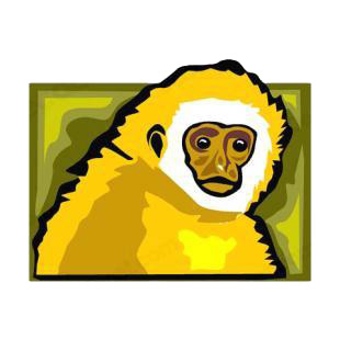Baboon listed in monkeys decals.