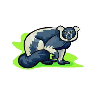 Lemur listed in monkeys decals.