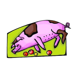 Pig stuffed listed in farm decals.