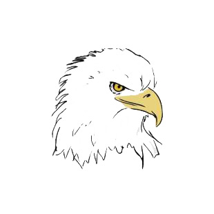 Eagle head listed in birds decals.