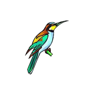 Exotic bird listed in birds decals.