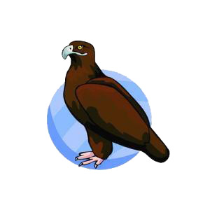 Brown eagle listed in birds decals.