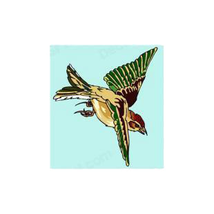 Field lark listed in birds decals.