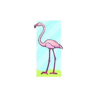 Flamingo listed in birds decals.