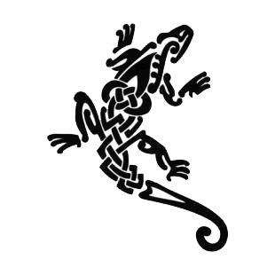 Lizard tattoo listed in reptiles decals.