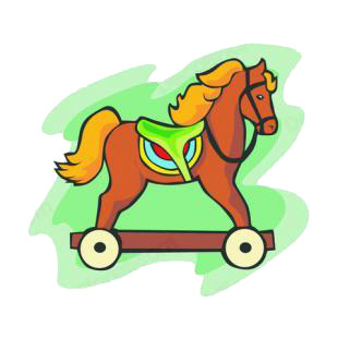 Rocking horse listed in horse decals.