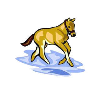 Running horse listed in horse decals.
