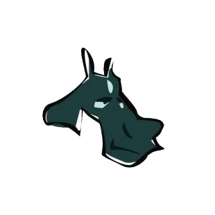 Bored horse listed in horse decals.