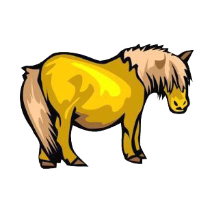 Pony listed in horse decals.
