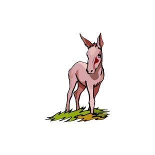 Donkey listed in horse decals.