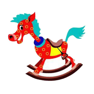 Rocking horse listed in horse decals.