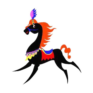 Circus horse listed in horse decals.
