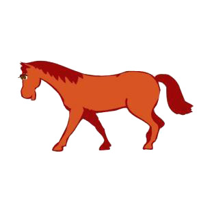 Horse walking listed in horse decals.
