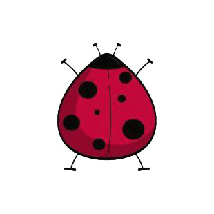 Ladybug listed in insects decals.