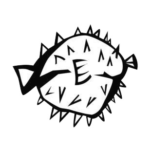 Blowfish listed in fish decals.