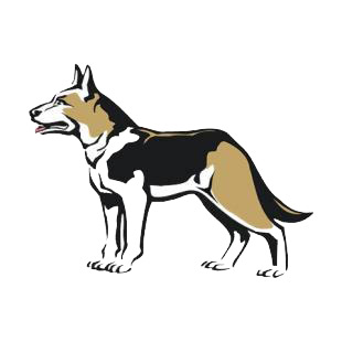 German sheperd  listed in dogs decals.