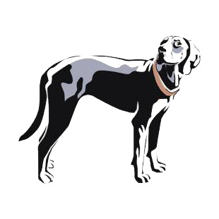English foxhound listed in dogs decals.