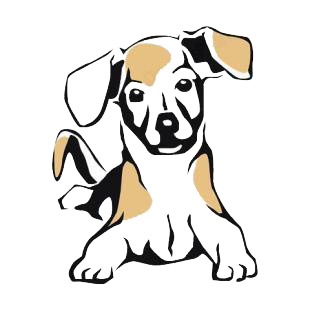 Beagle listed in dogs decals.