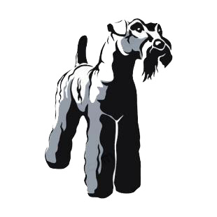 Schnauzer listed in dogs decals.