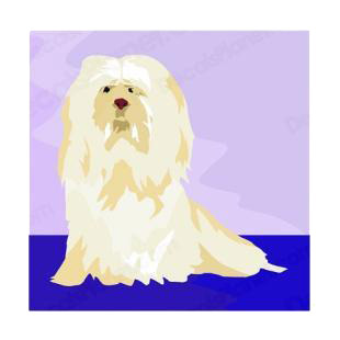 Shih tzu listed in dogs decals.