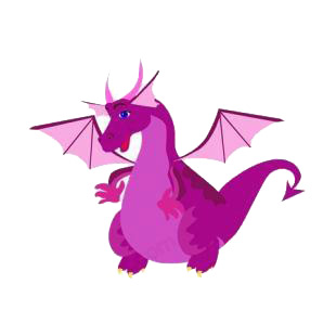 Purple dragon listed in dragons decals.