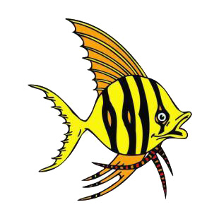 Exotic fish listed in fish decals.