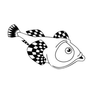 Fish with big eyes listed in fish decals.