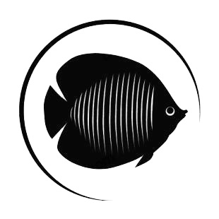 Exotic fish logo listed in fish decals.