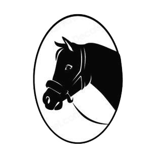 Horse head logo listed in horse decals.