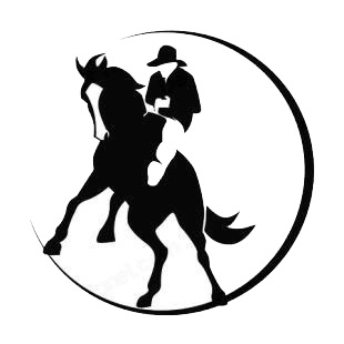 Rodeo logo listed in horse decals.