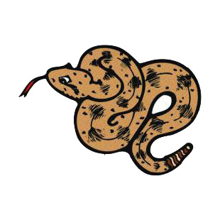 Brown snake listed in snakes decals.