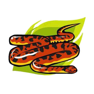 Snake listed in snakes decals.